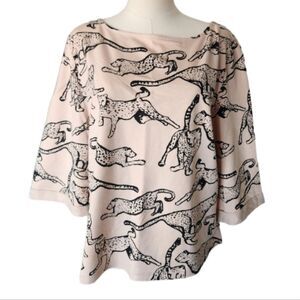 NWOT H&M Peach Cheetah Shirt - Size Medium